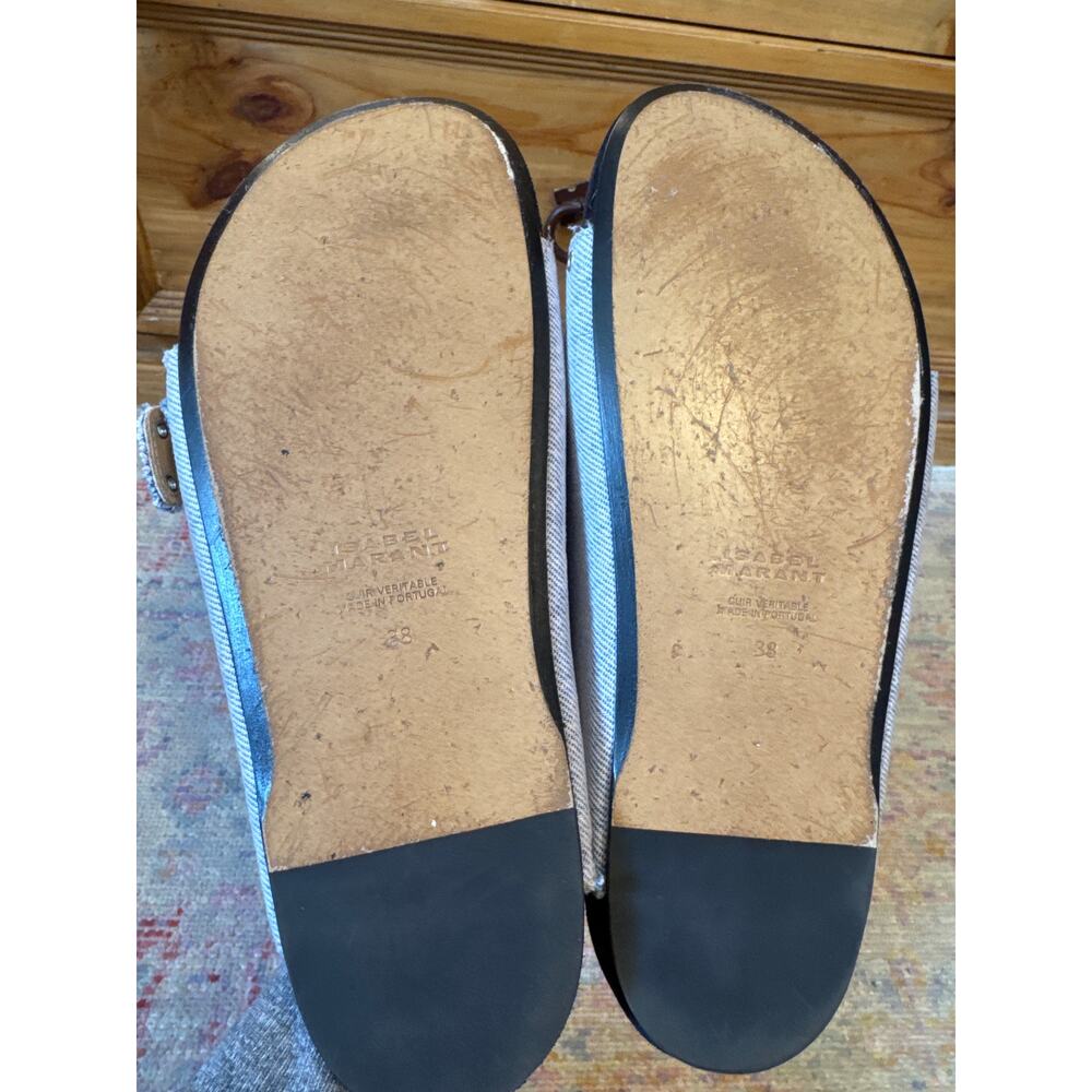 Isabel Marant Lennyo denim dual-buckle sandals - Picture 7 of 12